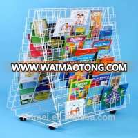 Double-side Free-stand Wire Display Rack For CD DVD