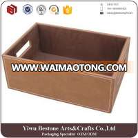 Factory sale high end luxury customized leather cd dvd display rack